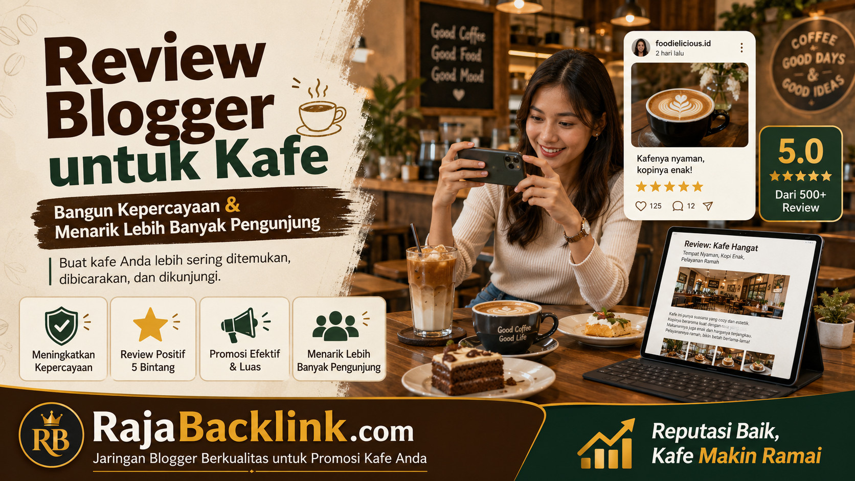 cafe dibicarakan blogger